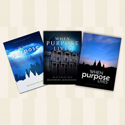 When purpose lives book cover design project